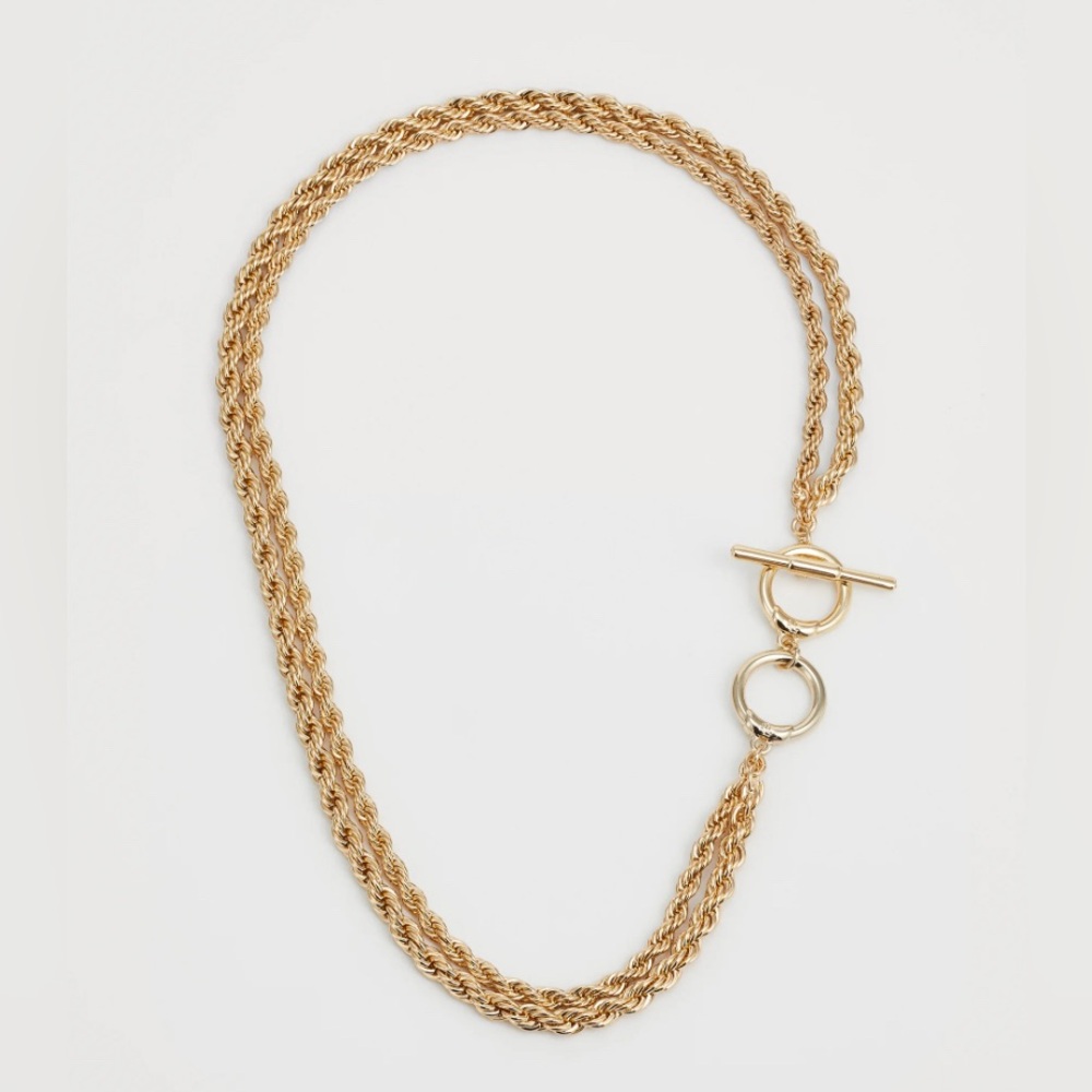 Ralph Lauren Double Row Rope Collar Necklace - Picture 2 of 8